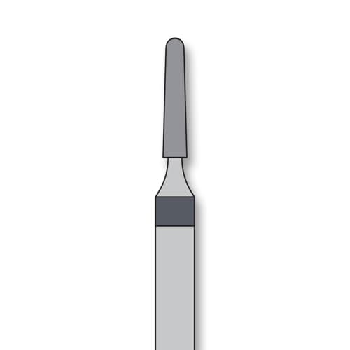 iSmile FG # 855.012 SC Round End Taper Diamond Bur, 1.2/1.0 mm Head/Tip, 6.0 mm Head Length, 5/Pk - iSmile FG # 855.012 SC Round End Taper, 5/pk. High quality, multi-use diamond - Image 1
