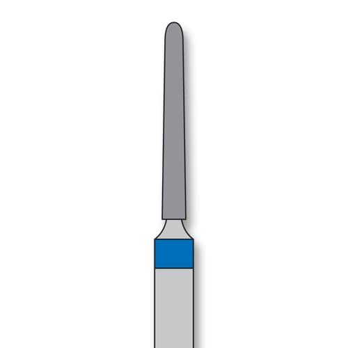 iSmile FG #850.012 M Round End Taper Diamond Bur, Medium Grit, 5/Pk - iSmile FG # 850.012 M Round End Taper, 5/pk. High quality, multi-use diamond - Image 1