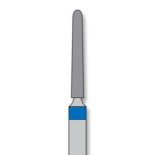 iSmile FG #850.014 M Round End Taper Diamond Bur, Medium Grit, 5/Pk - iSmile FG # 850.014 M Round End Taper, 5/pk. High quality, multi-use diamond - Image 1