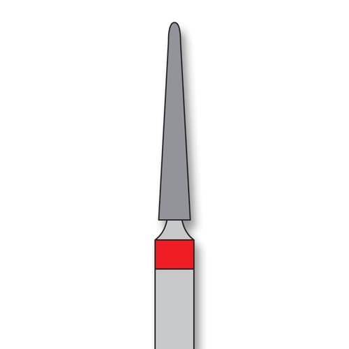 iSmile FG #850N.016 F Round End Taper Diamond Bur, Fine Grit, 5/Pk - iSmile FG # 850N.016 F Round End Taper, 5/pk. High quality, multi-use diamond - Image 1