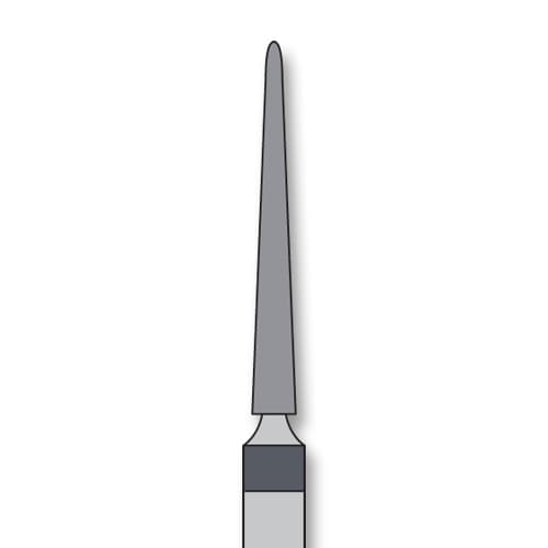 iSmile FG #850L.014 SC Round End Taper Diamond Bur, 1.4 mm Head, 12.0 mm Length, 5/Pk - iSmile FG # 850L.014 SC Round End Taper, 5/pk. High quality, multi-use diamond - Image 1
