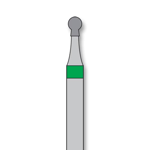 iSmile FG #802.016 C Round with Collar Diamond Bur, Coarse Grit, 1.6 mm Head, 5/Pk - iSmile FG # 802.016 C Round with Collar, 5/pk. High quality, multi-use diamond - Image 1