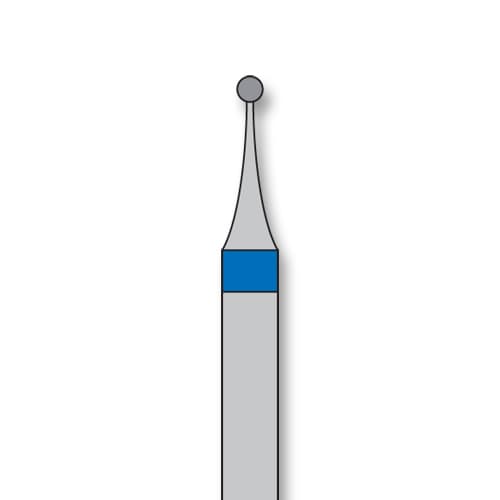iSmile FG #801.009 M Round Diamond Bur, Medium Grit, 0.9 mm Head, 5/Pk - iSmile FG # 801.009 M Round, 5/pk. High quality, multi-use diamond burs - Image 1