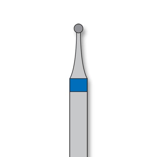 iSmile FG #801.010 M Round Diamond Bur, Medium Grit, 1.0 mm Head, 5/Pk - iSmile FG # 801.010 M Round, 5/pk. High quality, multi-use diamond burs - Image 1