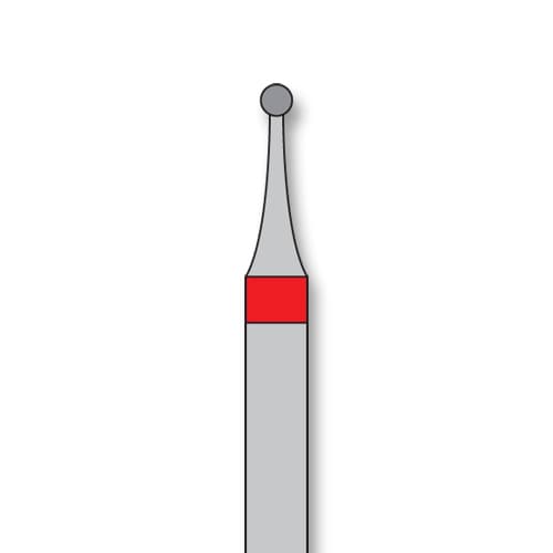 iSmile FG #801.010 F Round Diamond Bur, Fine Grit, 1.0 mm Head, 5/Pk - iSmile FG # 801.010 F Round, 5/pk. High quality, multi-use diamond burs - Image 1
