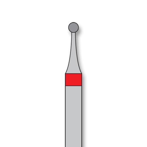iSmile FG #801.012 F Round Diamond Bur, Fine Grit, 1.2 mm Head, 5/Pk - iSmile FG # 801.012 F Round, 5/pk. High quality, multi-use diamond burs - Image 1