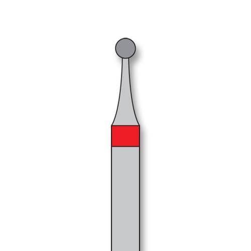iSmile FG #801.014 F Round Diamond Bur, Fine Grit, 1.4 mm Head, 5/Pk - iSmile FG # 801.014 F Round, 5/pk. High quality, multi-use diamond burs - Image 1