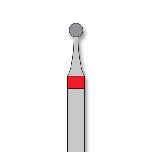 iSmile FG #801.016 F Round Diamond Bur, Fine Grit, 1.6 mm Head, 5/Pk - iSmile FG # 801.016 F Round, 5/pk. High quality, multi-use diamond burs - Image 1