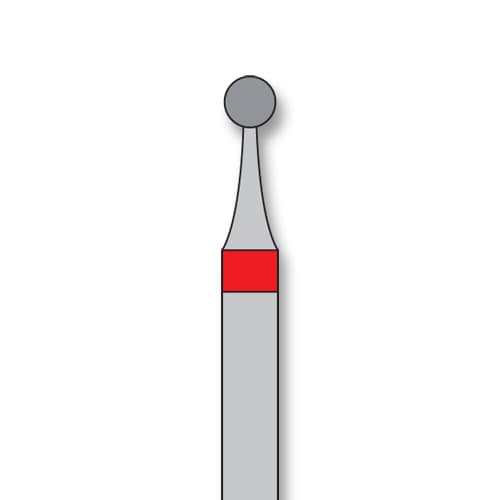iSmile FG #801.018 F Round Diamond Bur, Fine Grit, 1.8 mm Head, 5/Pk - iSmile FG # 801.018 F Round, 5/pk. High quality, multi-use diamond burs - Image 1