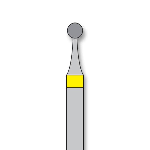 iSmile FG #801.018 XF Round Diamond Bur, X-Fine Grit, 1.8 mm Head, 5/Pk - iSmile FG # 801.018 XF Round, 5/pk. High quality, multi-use diamond burs - Image 1
