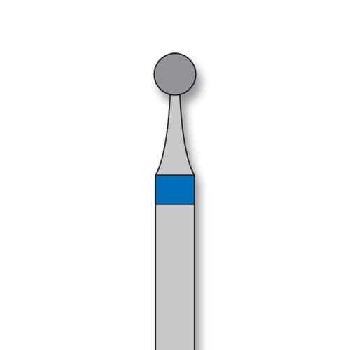 iSmile FG #801.021 M Round Diamond Bur, Medium Grit, 2.1 mm Head, 5/Pk - iSmile FG # 801.021 M Round, 5/pk. High quality, multi-use diamond burs - Image 1