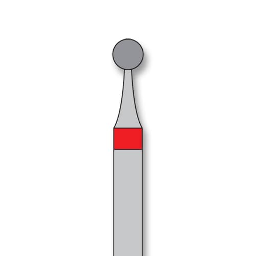 iSmile FG #801.021 F Round Diamond Bur, Fine Grit, 2.1 mm Head, 5/Pk - iSmile FG # 801.021 F Round, 5/pk. High quality, multi-use diamond burs - Image 1
