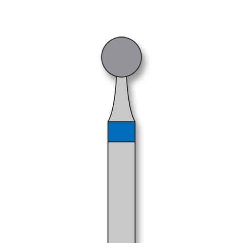 iSmile FG #801.029 M Round Diamond Bur, Medium Grit, 2.9 mm Head, 5/Pk - iSmile FG # 801.029 M Round, 5/pk. High quality, multi-use diamond burs - Image 1