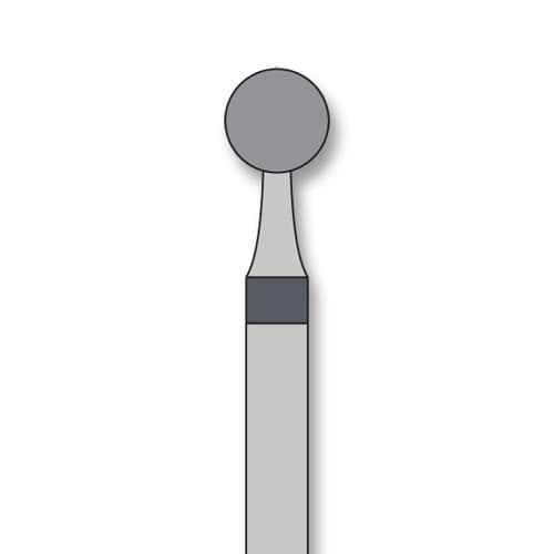 iSmile FG #801.033 SC Round Diamond Bur, Super Coarse, 3.3 mm Head, 5/Pk - iSmile FG # 801.033 SC Round, 5/pk. High quality, multi-use diamond burs - Image 1
