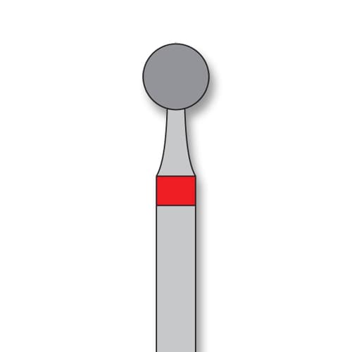 iSmile FG #801.033 F Round Diamond Bur, Fine Grit, 3.3 mm Head, 5/Pk - iSmile FG # 801.033 F Round, 5/pk. High quality, multi-use diamond burs - Image 1