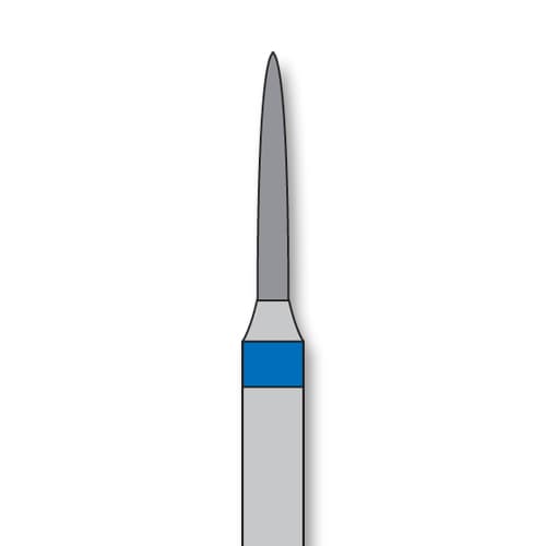 iSmile FG #862.010 M Flame Diamond Bur, Medium Grit, 5/Pk - iSmile FG # 862.010 M Flame, 5/pk. High quality, multi-use diamond burs - Image 1