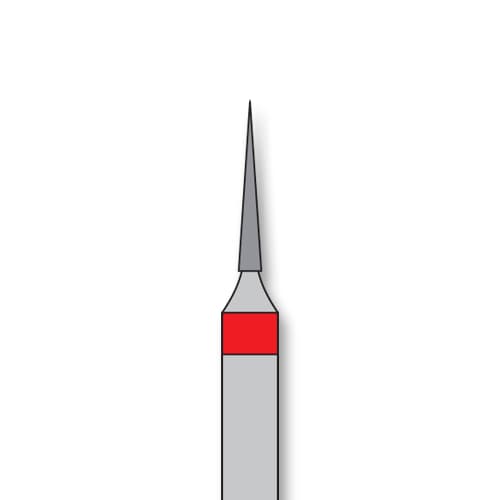 iSmile FG #852.008 F Needle Diamond Bur, Fine Grit, 0.8 mm Head, 5/Pk - iSmile FG # 852.008 F Needle, 5/pk. High quality, multi-use diamond burs - Image 1