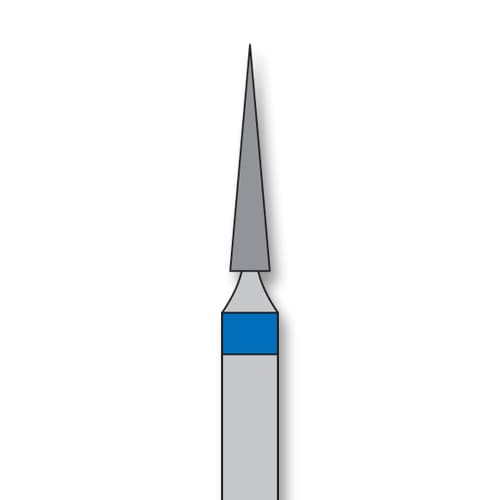 iSmile FG #858.014 M Needle Diamond Bur, Medium Grit, 1.4 mm Head, 8.0 mm Length, 5/Pk - iSmile FG # 858.014 M Needle, 5/pk. High quality, multi-use diamond burs - Image 1