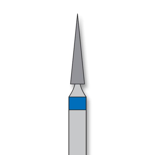 iSmile FG #858.016 M Needle Diamond Bur, Medium Grit, 1.6 mm Head, 8.0 mm Length, 5/Pk - iSmile FG # 858.016 M Needle, 5/pk. High quality, multi-use diamond burs - Image 1
