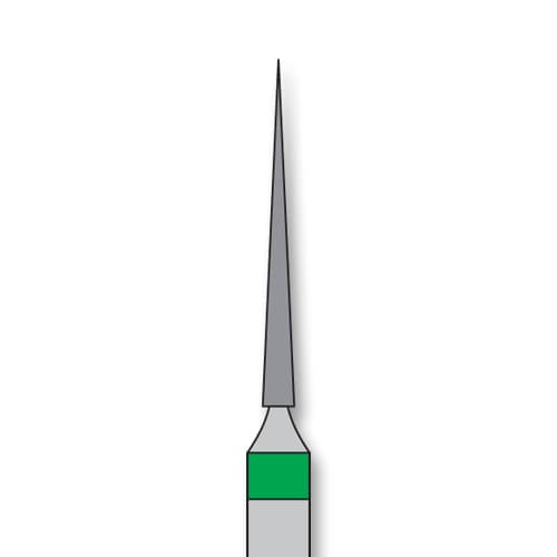 iSmile FG #859.010 C Needle Diamond Bur, Coarse Grit, 1.0 mm Head, 5/Pk - iSmile FG # 859.010 C Needle, 5/pk. High quality, multi-use diamond burs - Image 1