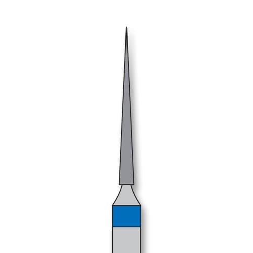 iSmile FG #859.010 M Needle Diamond Bur, Medium Grit, 1.0 mm Head, 11.0 mm Length, 5/Pk - iSmile FG # 859.010 M Needle, 5/pk. High quality, multi-use diamond burs - Image 1