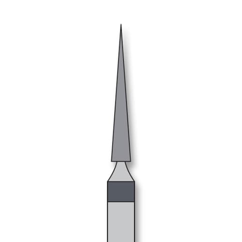 iSmile FG #859.014 SC Needle Diamond Bur, Super Coarse, 1.4 mm Head/Tip, 10.0 mm Head Length, 5/Pk - iSmile FG # 859.014 SC Needles, 5/pk. High quality, multi-use diamond burs - Image 1