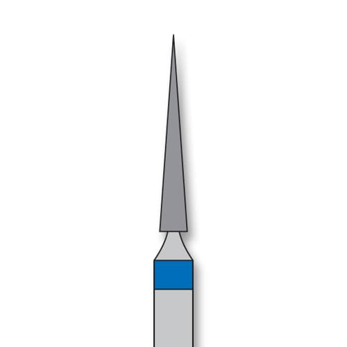 iSmile FG #859.014 M Needle Diamond Bur, Medium Grit, 1.4 mm Head, 10.0 mm Head Length, 5/Pk - iSmile FG # 859.014 M Needle, 5/pk. High quality, multi-use diamond burs - Image 1