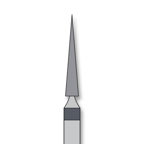 iSmile FG #859.016 SC Needle Diamond Bur, Super Coarse, 1.6 mm Head, 10.0 mm Head Length, 5/Pk - iSmile FG # 859.016 SC Needles, 5/pk. High quality, multi-use diamond burs - Image 1