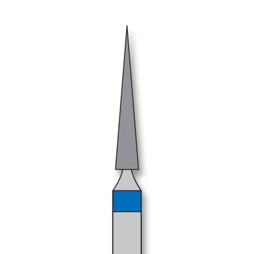 iSmile FG #859.016 M Needle Diamond Bur, Medium Grit, 1.6 mm Head, 10.0 mm Head Length, 5/Pk - iSmile FG # 859.016 M Needle, 5/pk. High quality, multi-use diamond burs - Image 1