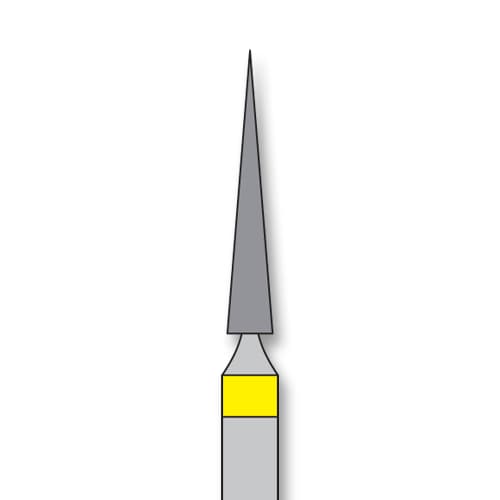 iSmile FG #859.016 XF Needles Diamond Bur, X-Fine Grit, 1.6 mm Head, 10.0 mm Head Length, 5/Pk - iSmile FG # 859.016 XF Needles, 5/pk. High quality, multi-use diamond burs - Image 1