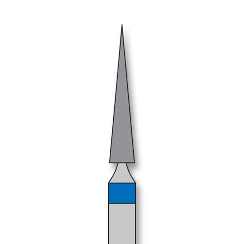 iSmile FG #859.018 M Needle Diamond Bur, Medium Grit, 1.8 mm Head, 10.0 mm Head Length, 5/Pk - iSmile FG # 859.018 M Needle, 5/pk. High quality, multi-use diamond burs - Image 1