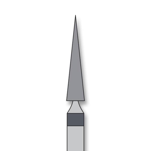 iSmile FG #859.021 SC Needles Diamond Bur, Super Coarse, 2.1 mm Head, 10.0 mm Length, 5/Pk - iSmile FG # 859.021 SC Needles, 5/pk. High quality, multi-use diamond burs - Image 1