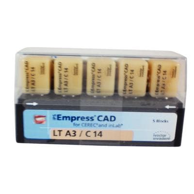 IPS Empress CAD LT Leucite Glass-Ceramic Milling Block, Shade A3, Size C14, 5/Box thumbnail 10