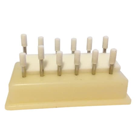 JSP CY1 Arkansas Finishing Stone, Cylinder, White, Aluminum Oxide, Box of 12 - JSP CY1 Arkansas stones - Cylinder, White, Aluminum Oxide for finishing - Image 1