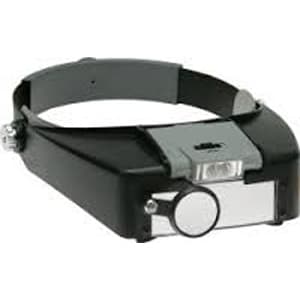 JSP Lighted Visor with 3 Lenses, 4 Magnifications (1.8X–4.8X), LED Lamp, Adjustable Headband - JSP Lighted visor with 3 lenses- 4 different magnifications ranging from 1.8X - Image 1