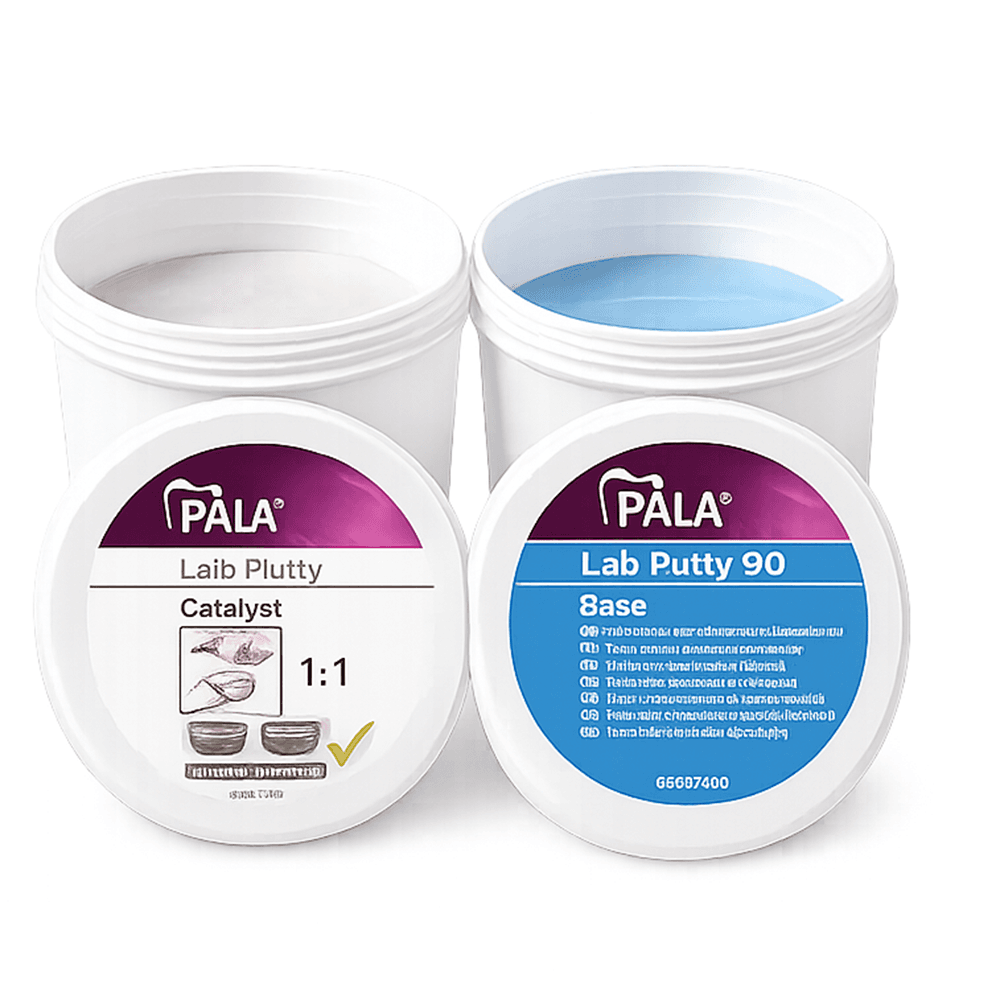 Kulzer Pala Lab Putty 90 Addition-Curing Silicone, Light Blue, 3 kg (2 x 1.5 kg), 1/Pk - Pala Lab Putty 90 Addition-Curing Silicone, Light Blue, 3KG (2 x 1.5KG), 1/Pk - Image 1
