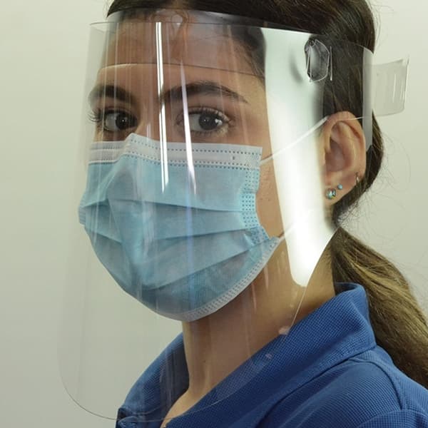 Lacerta 9.5" Full Size Face Shields, Crystal Clear PET, Adjustable, 50/Pk - Lacerta 9.5" Full Size Face Shields, 50/Pk. Easy to Assemble. Crystal clear - Image 1