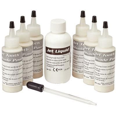 Jet Tooth Shade Self-Curing Acrylic Resin, 6/1 Kit, 1493 thumbnail 14