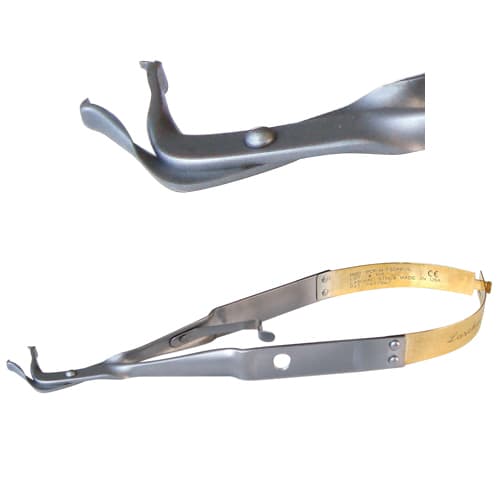 Laschal 75 Degree E/W Endo File Forceps with Thumb Lock - Laschal 75 degree E/W endo file forceps with thumb lock - Image 1