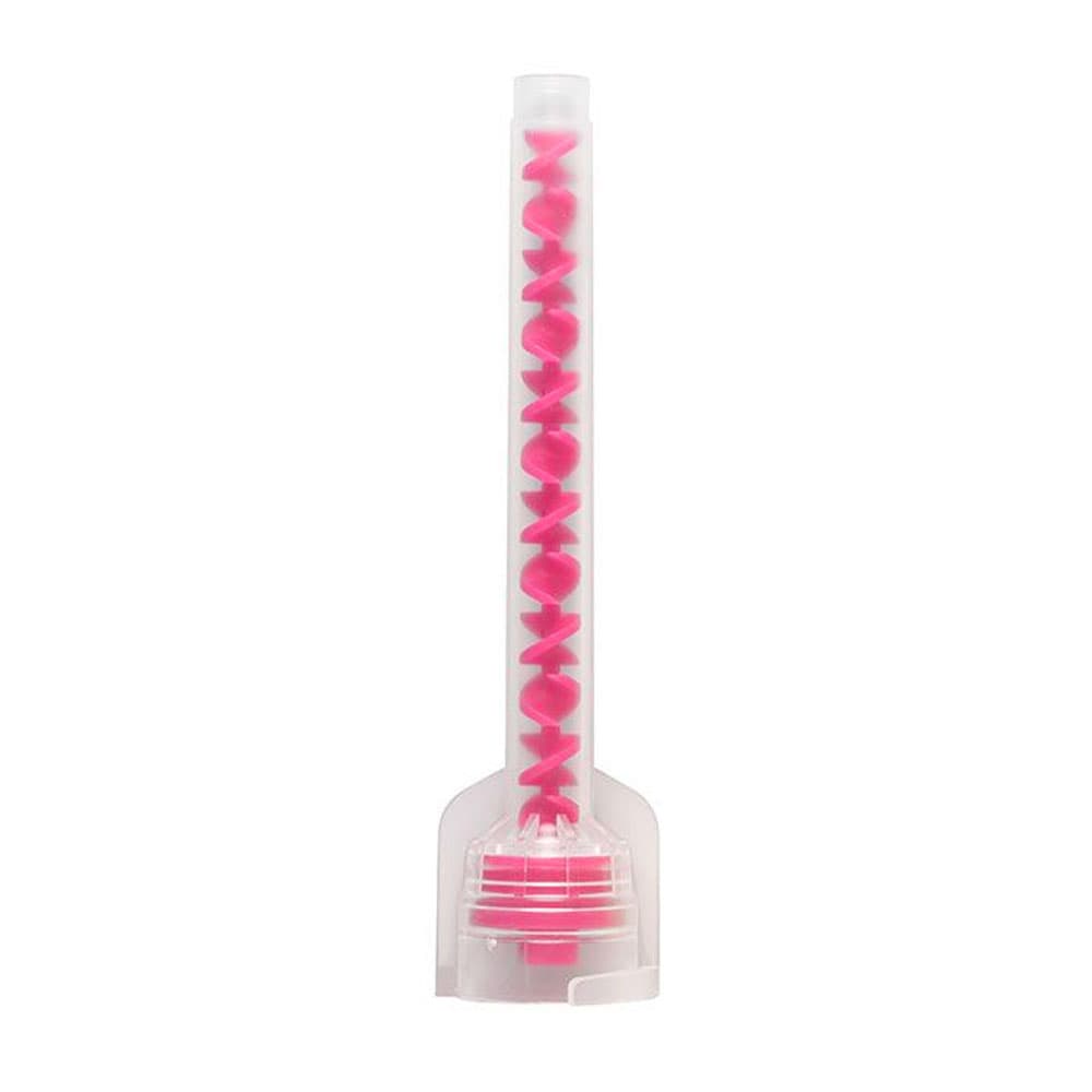 Maxill Krystal Klear Mixing Tips, 1:1, 68mm, Pink, 48/Bag - Krystal Klear Mixing Tips, 1:1, 68mm, Pink, 48/Bag - Image 1