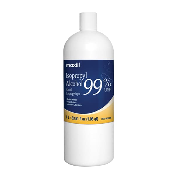 Maxill Isopropyl Alcohol 99%, 1.06 qt (1 L) Bottle, 1/Pk - maxill Isopropyl Alcohol 99%, 1.06 qt Bottle, 1/Pk. - Image 1