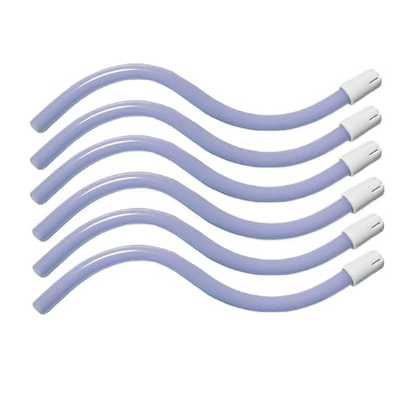 Maxill Saliva Ejectors, Bendable, Lavender with White Tip, 100/Bag - maxill Saliva Ejectors, Bendable, Lavender with White Tip, 100/Bag - Image 1