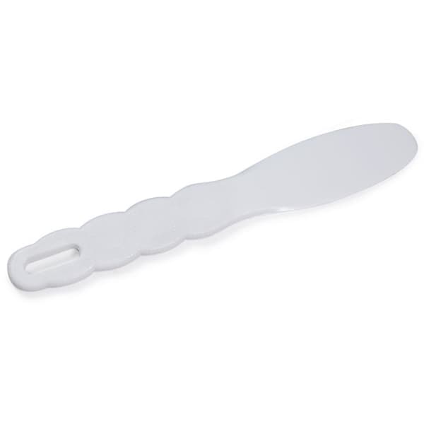 maxill Easy Grip Textured Wave Handle Spatula, Autoclavable, White, Single Spatula - maxill Easy Grip Textured Wave Handle Spatula, Autoclavable, White, Single Spatula. - Image 1