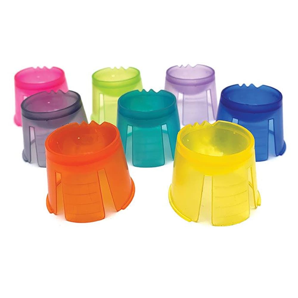 Maxill Krystal Disposable Plastic Dappen Dishes, Assorted Colors, 1000/Box - Maxill Krystal Disposable Plastic Dappen Dishes, Assorted Colors, 1000/Box - Image 1