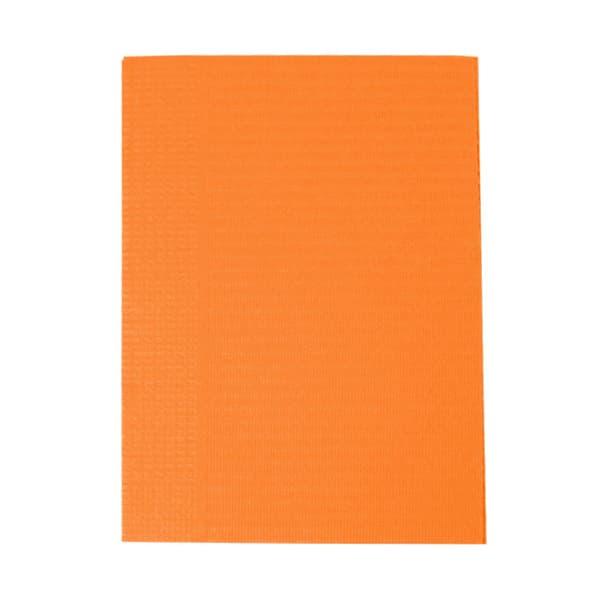 Maxill Vivid Bibs Reinforced Patient Bibs, 13" x 18", 2-Ply (1-Ply Paper/1-Ply Poly), Tangerine, 500/Box - Maxill vivid bibs Reinforced Patient Bibs, 13" x 18", 2 Ply (1-Ply Paper/1-Ply Poly), Tangerine, 500/Box - Image 1
