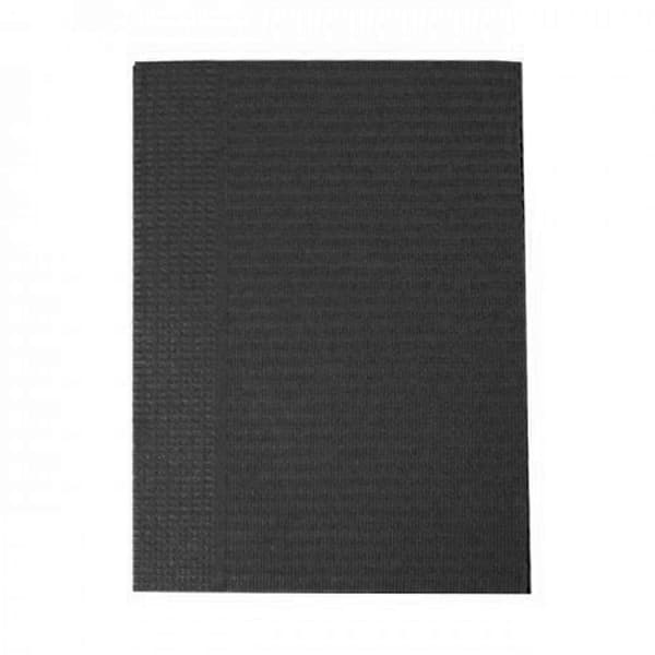 Maxill Vivid Bibs Reinforced Patient Bibs, 13" x 18", 2-Ply (1-Ply Paper/1-Ply Poly), Black, 500/Box - Maxill vivid bibs Reinforced Patient Bibs, 13" x 18", 2 Ply (1-Ply Paper/1-Ply Poly) Black, 500/Box - Image 1