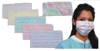 Comfort™ Procedure Face Mask, ASTM Level 2, Ear Loop, Pleated, Fluid Resistant, Latex Free, Pink, One Size Fits Most, 50/Box thumbnail 2