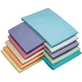 Medicom SafeBasics Dry-Back Dental Bibs, 2-Ply Paper/1-Ply Poly, Aqua, 13" x 18", 500/Case, 8289 thumbnail 5