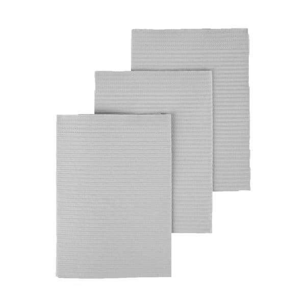 Medicom SafeBasics Dry-Back Plus Dental Bibs, 3-Ply Paper/1-Ply Poly, Silver Gray, 13" x 18", 500/Case, 8381 thumbnail 7
