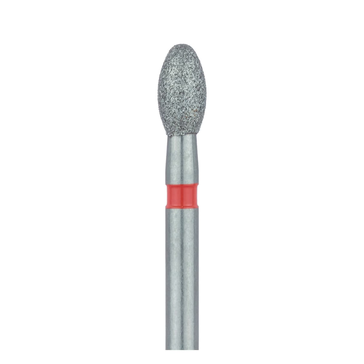Meisinger 833F-023 Fine Diamond Bur, Egg/Football Shape, FG, 2.3 mm Head Diameter, Red Ring, 5/Pack thumbnail 13